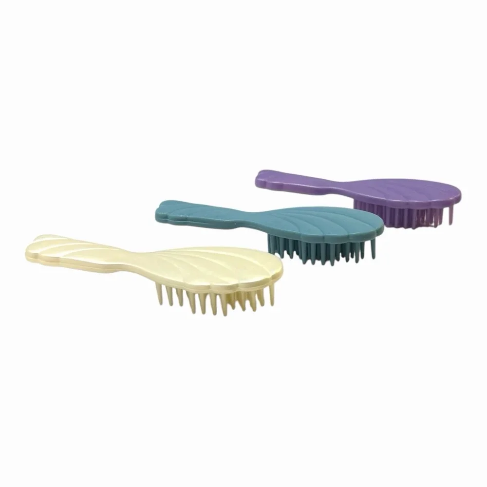 Barbie‎ Hair Brush Lot of (3) - White, Blue, Purple 1990s